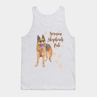 German Shepherds Rule! Especially for GSD owners! Tank Top